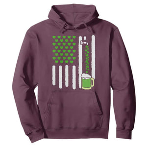 St Patricks Day Irish American Pride Gift Hoodie TS12 Maroon Print Your Wear
