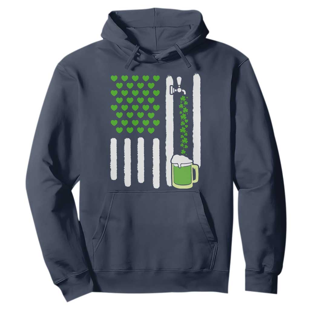 St Patricks Day Irish American Pride Gift Hoodie TS12 Navy Print Your Wear