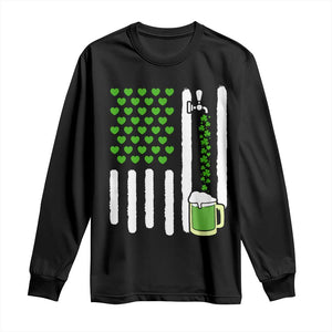 St Patricks Day Irish American Pride Gift Long Sleeve Shirt TS12 Black Print Your Wear