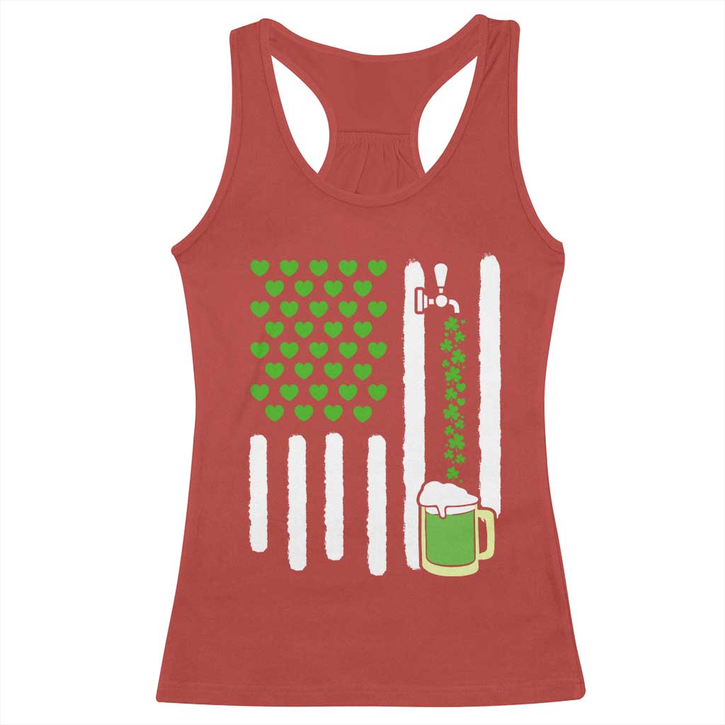 St Patricks Day Irish American Pride Gift Racerback Tank Top TS12 Red Print Your Wear
