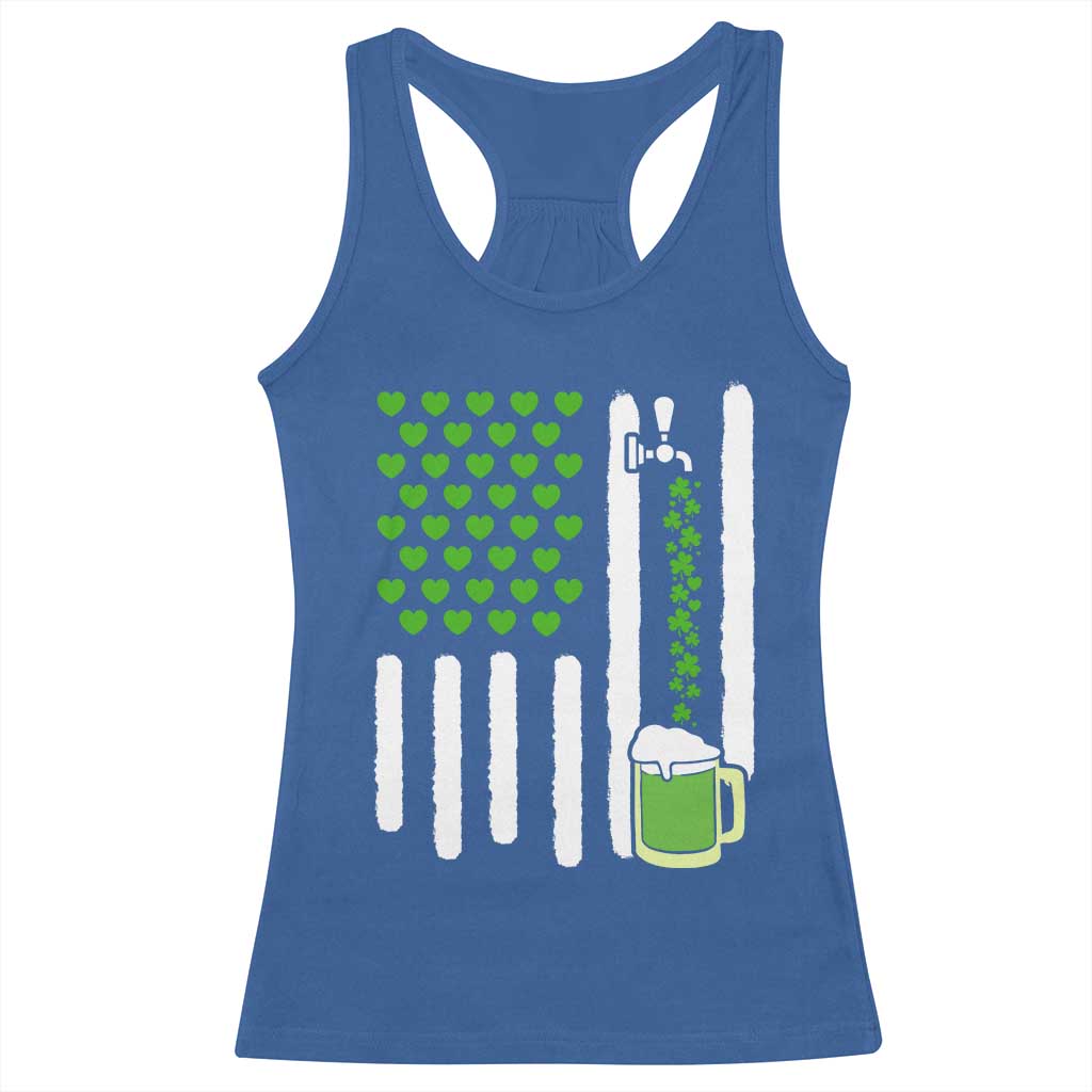 St Patricks Day Irish American Pride Gift Racerback Tank Top TS12 Royal Blue Print Your Wear