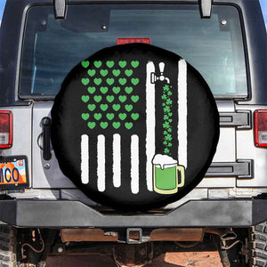 St Patricks Day Irish American Pride Gift Spare Tire Cover TS12 No hole Black Print Your Wear