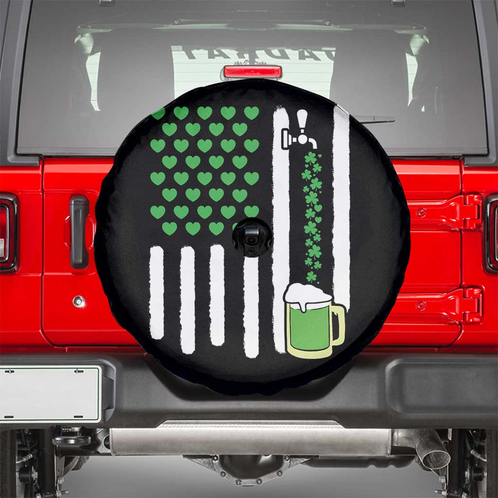 St Patricks Day Irish American Pride Gift Spare Tire Cover TS12 Black Print Your Wear