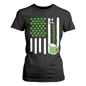 St Patricks Day Irish American Pride Gift T Shirt For Women TS12 Black Print Your Wear