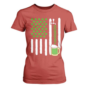 St Patricks Day Irish American Pride Gift T Shirt For Women TS12 Red Print Your Wear
