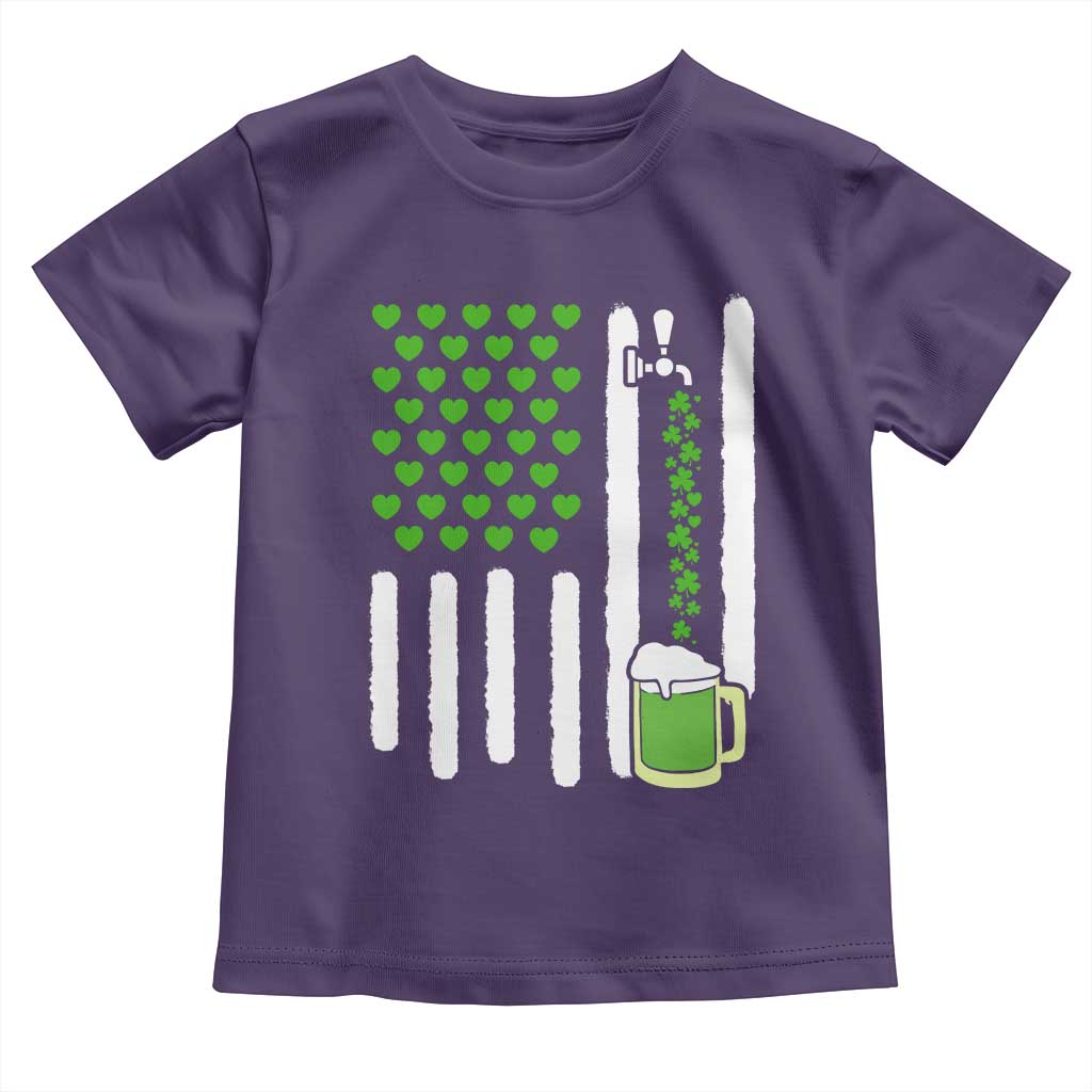 St Patricks Day Irish American Pride Gift Toddler T Shirt TS12 Purple Print Your Wear