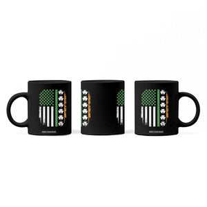 USA Flag With Shamrocks Coffee Mug St Patricks Day Gift TS12 Print Your Wear