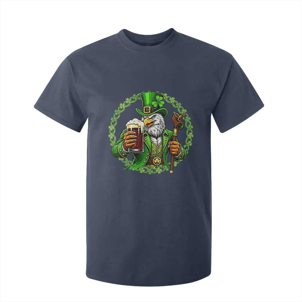 Irish Patriotic Eagle Leprechaun T Shirt For Kid St Patricks Day Gift TS12 Navy Print Your Wear