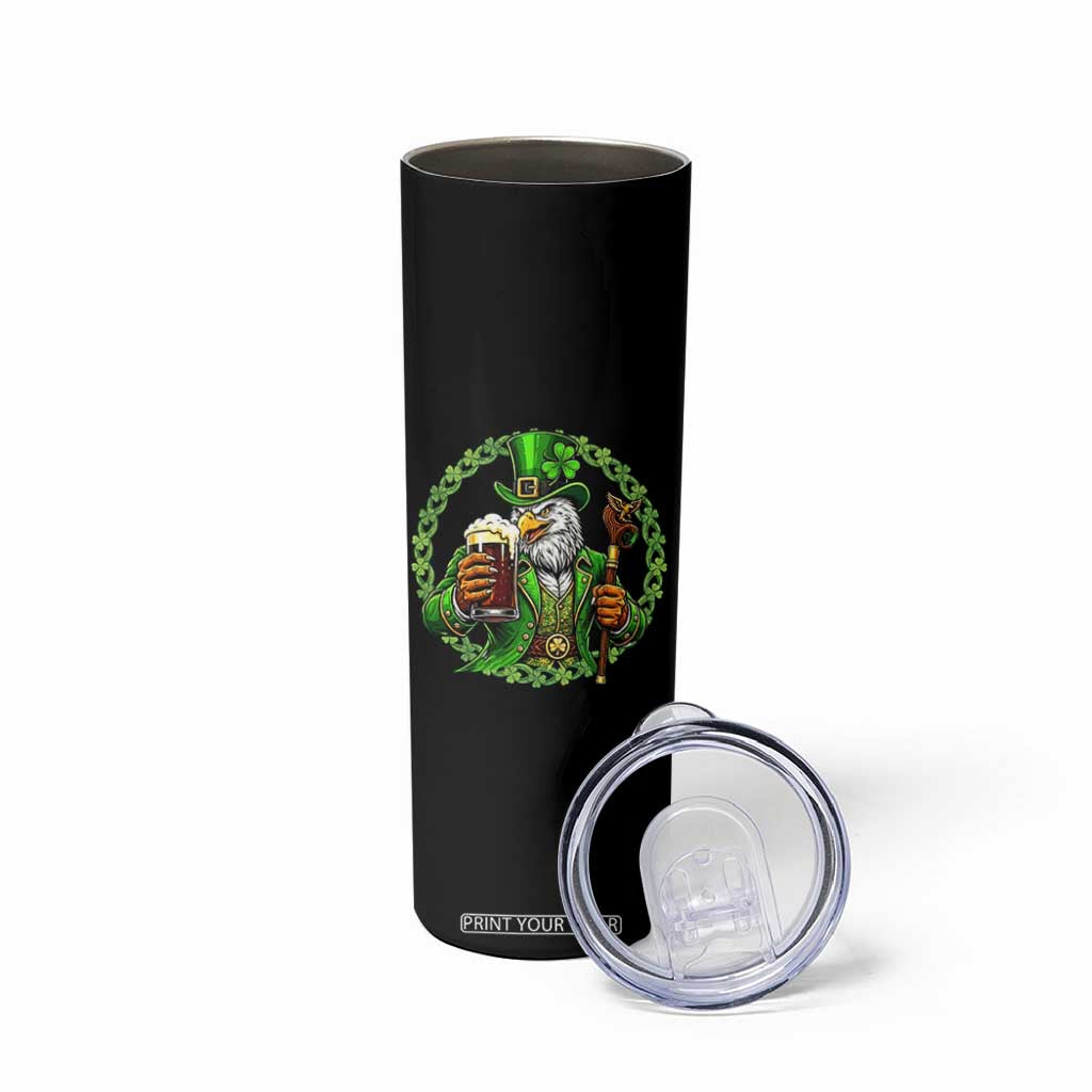 Irish Patriotic Eagle Leprechaun Skinny Tumbler St Patricks Day Gift TS12 Print Your Wear