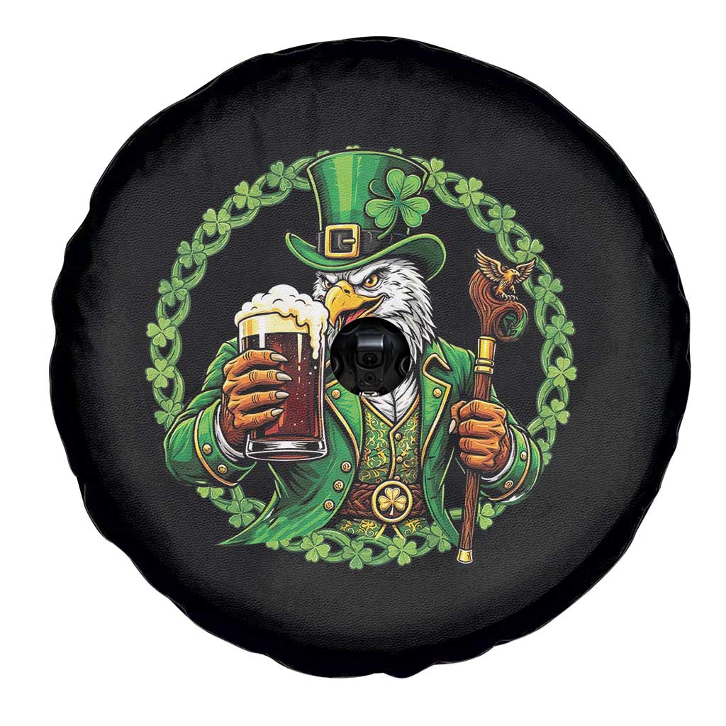 Irish Patriotic Eagle Leprechaun Spare Tire Cover St Patricks Day Gift TS12 Print Your Wear