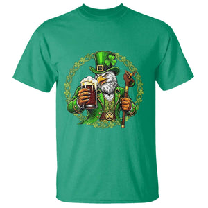 Irish Patriotic Eagle Leprechaun T Shirt St Patricks Day Gift TS12 Irish Green Print Your Wear