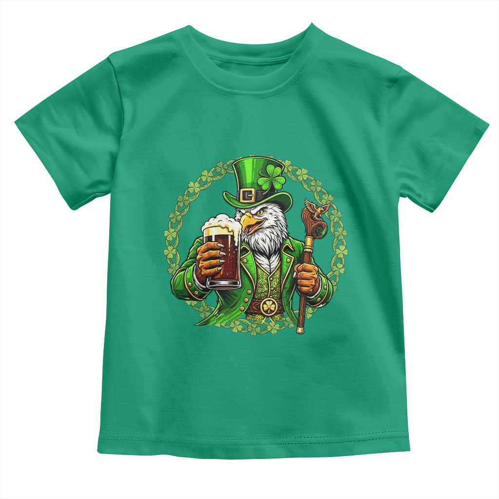Irish Patriotic Eagle Leprechaun Toddler T Shirt St Patricks Day Gift TS12 Irish Green Print Your Wear