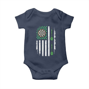 Irish American Darts Shamrock Flag Gift Baby Onesie TS12 Navy Print Your Wear