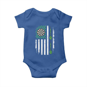 Irish American Darts Shamrock Flag Gift Baby Onesie TS12 Royal Blue Print Your Wear