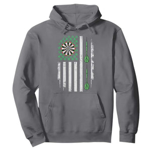 Irish American Darts Shamrock Flag Gift Hoodie TS12 Charcoal Print Your Wear
