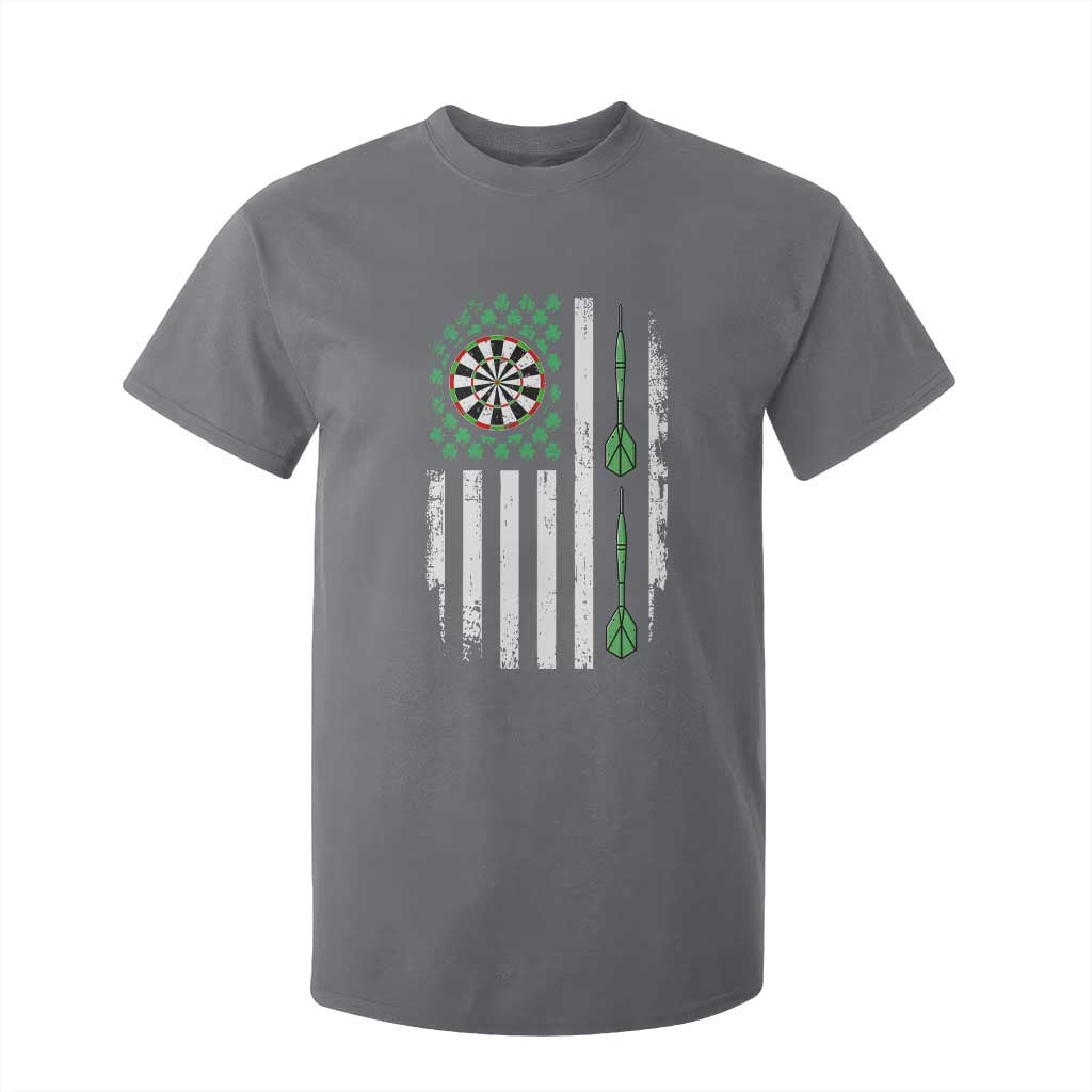 Irish American Darts Shamrock Flag Gift T Shirt For Kid TS12 Charcoal Print Your Wear