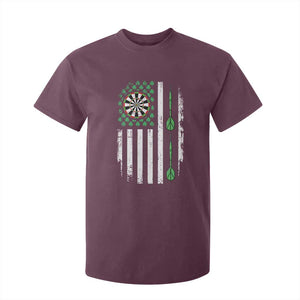 Irish American Darts Shamrock Flag Gift T Shirt For Kid TS12 Maroon Print Your Wear