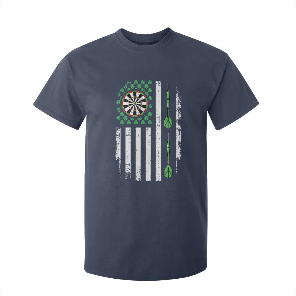 Irish American Darts Shamrock Flag Gift T Shirt For Kid TS12 Navy Print Your Wear