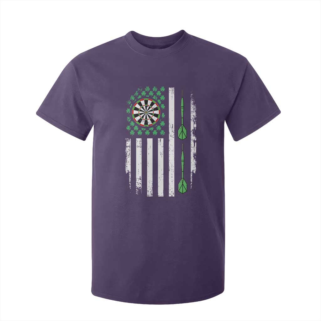 Irish American Darts Shamrock Flag Gift T Shirt For Kid TS12 Purple Print Your Wear