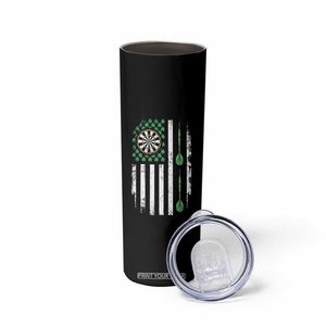 Irish American Darts Shamrock Flag Gift Skinny Tumbler TS12 Print Your Wear