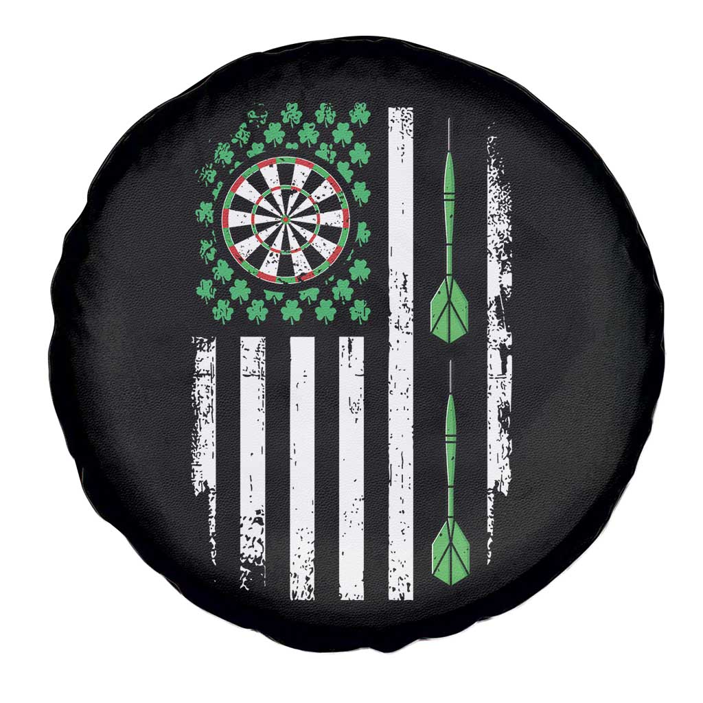 Irish American Darts Shamrock Flag Gift Spare Tire Cover TS12 Print Your Wear