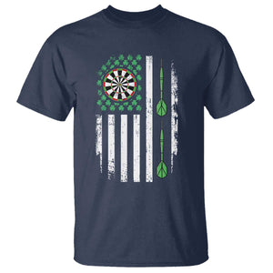 Irish American Darts Shamrock Flag Gift T Shirt TS12 Navy Print Your Wear