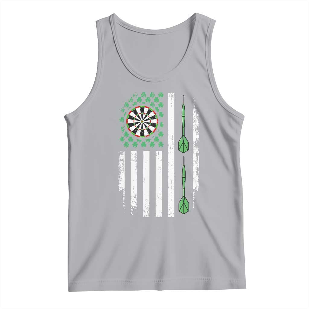Irish American Darts Shamrock Flag Gift Tank Top TS12 Athletic Heather Print Your Wear
