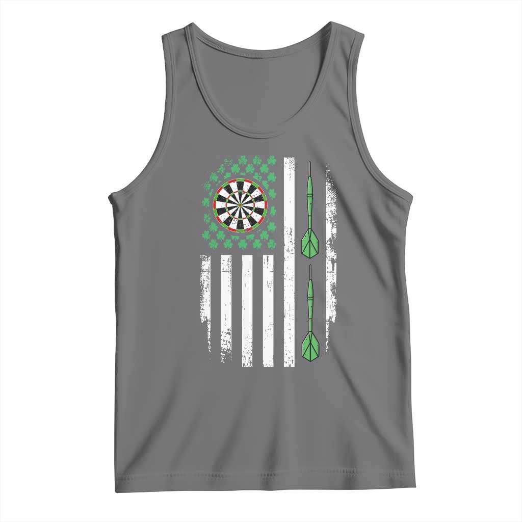 Irish American Darts Shamrock Flag Gift Tank Top TS12 Black Heather Print Your Wear