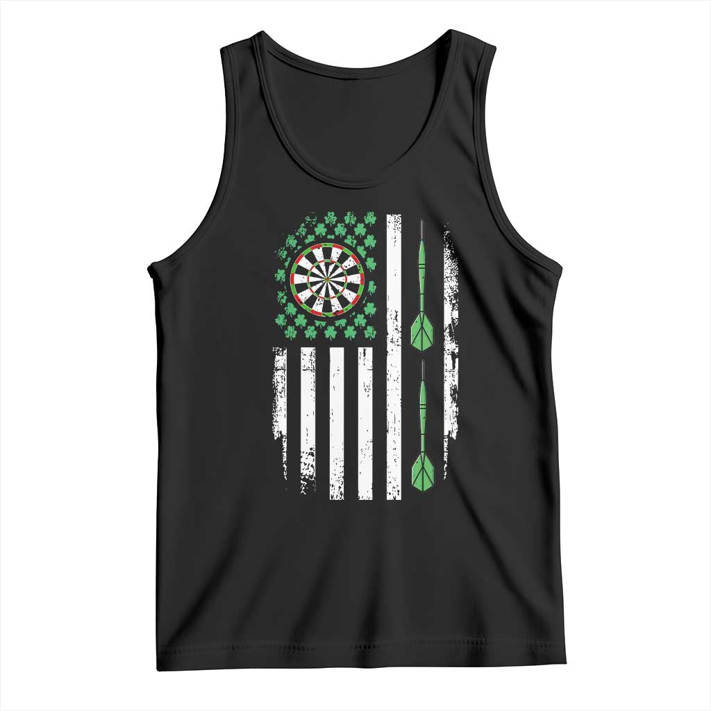 Irish American Darts Shamrock Flag Gift Tank Top TS12 Black Print Your Wear