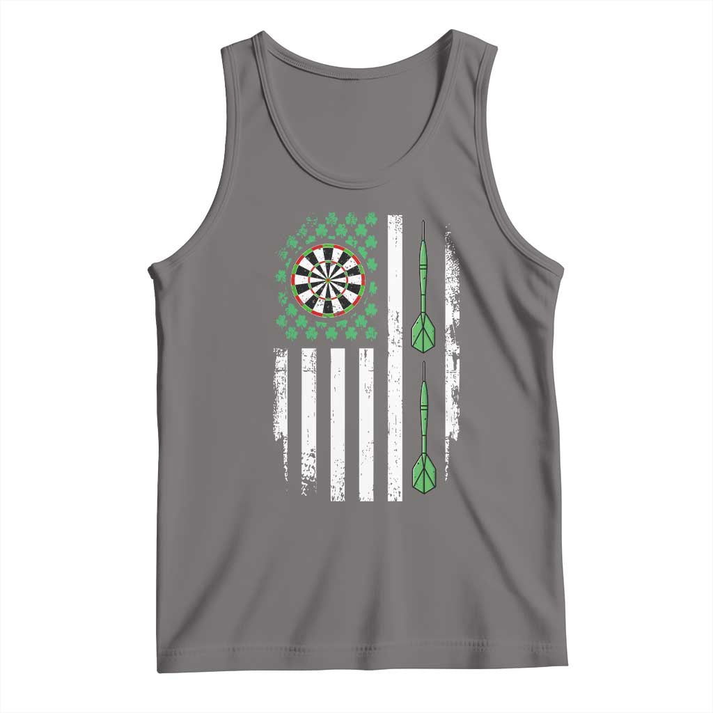 Irish American Darts Shamrock Flag Gift Tank Top TS12 Deep Heather Print Your Wear