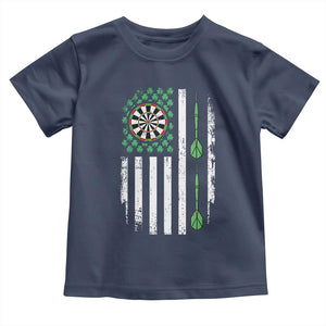 Irish American Darts Shamrock Flag Gift Toddler T Shirt TS12 Navy Print Your Wear