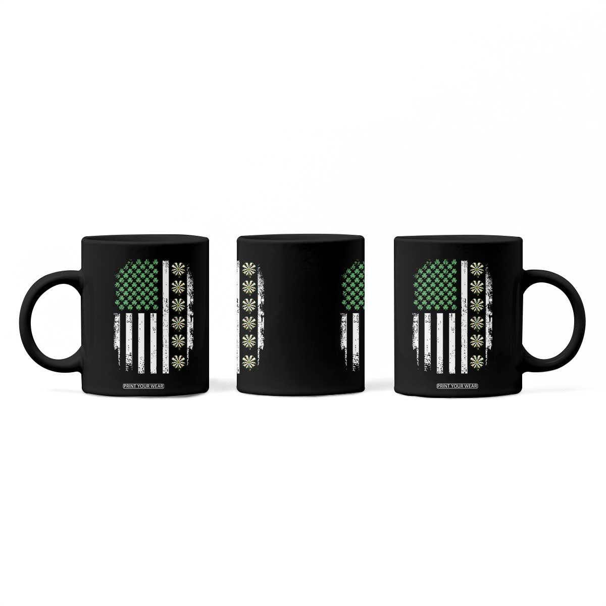 Vintage Shamrock Lucky Darts Coffee Mug St Patricks Day Gift TS12 Print Your Wear