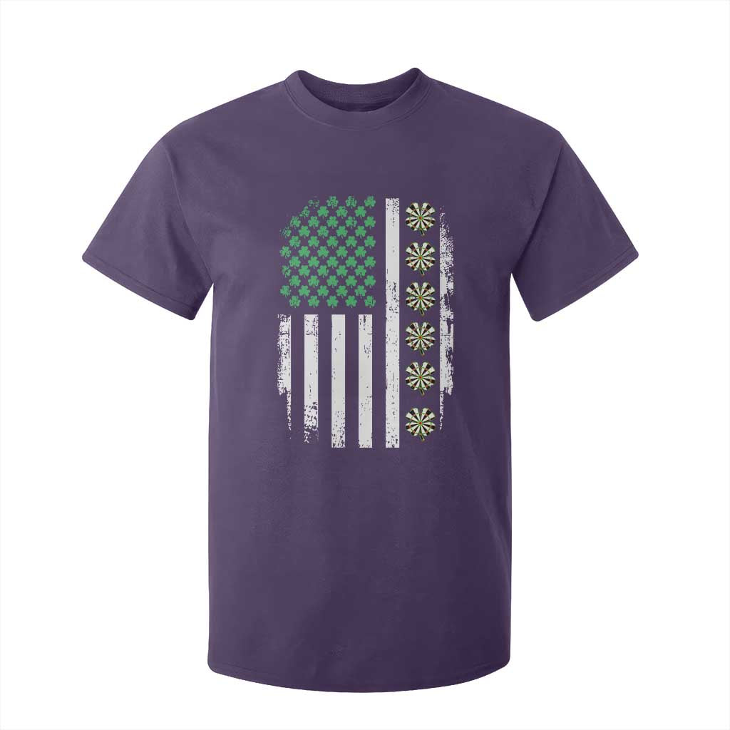 Vintage Shamrock Lucky Darts T Shirt For Kid St Patricks Day Gift TS12 Purple Print Your Wear