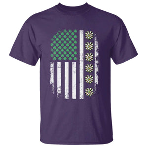 Vintage Shamrock Lucky Darts T Shirt St Patricks Day Gift TS12 Purple Print Your Wear