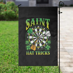 Funny Darts St Patricks Day Gift Garden Flag Saint Hat Tricks TS12 Print Your Wear