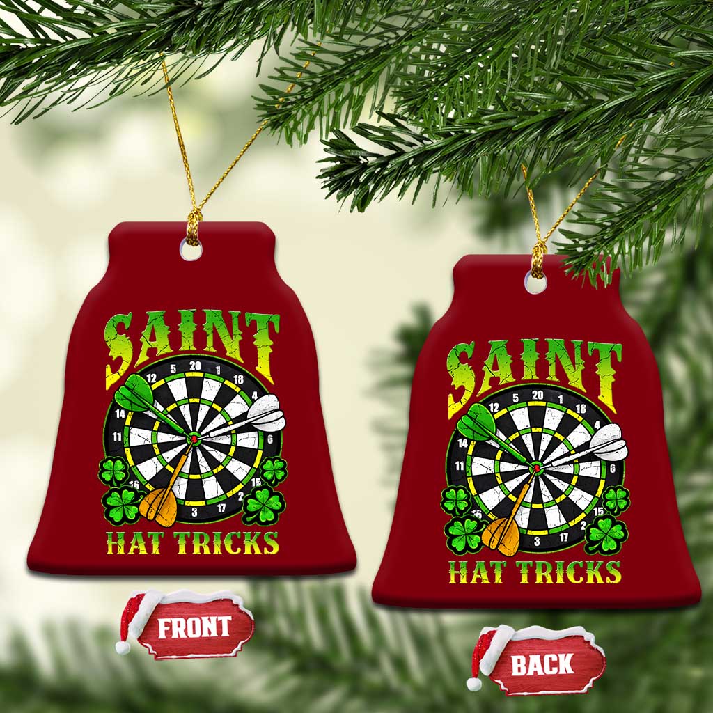 Funny Darts St Patricks Day Gift Ceramic Ornament Saint Hat Tricks TS12 Print Your Wear
