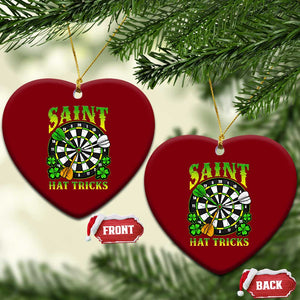 Funny Darts St Patricks Day Gift Ceramic Ornament Saint Hat Tricks TS12 Print Your Wear