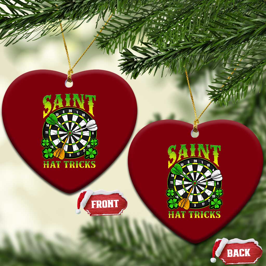 Funny Darts St Patricks Day Gift Ceramic Ornament Saint Hat Tricks TS12 Print Your Wear