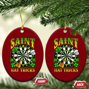 Funny Darts St Patricks Day Gift Ceramic Ornament Saint Hat Tricks TS12 Print Your Wear