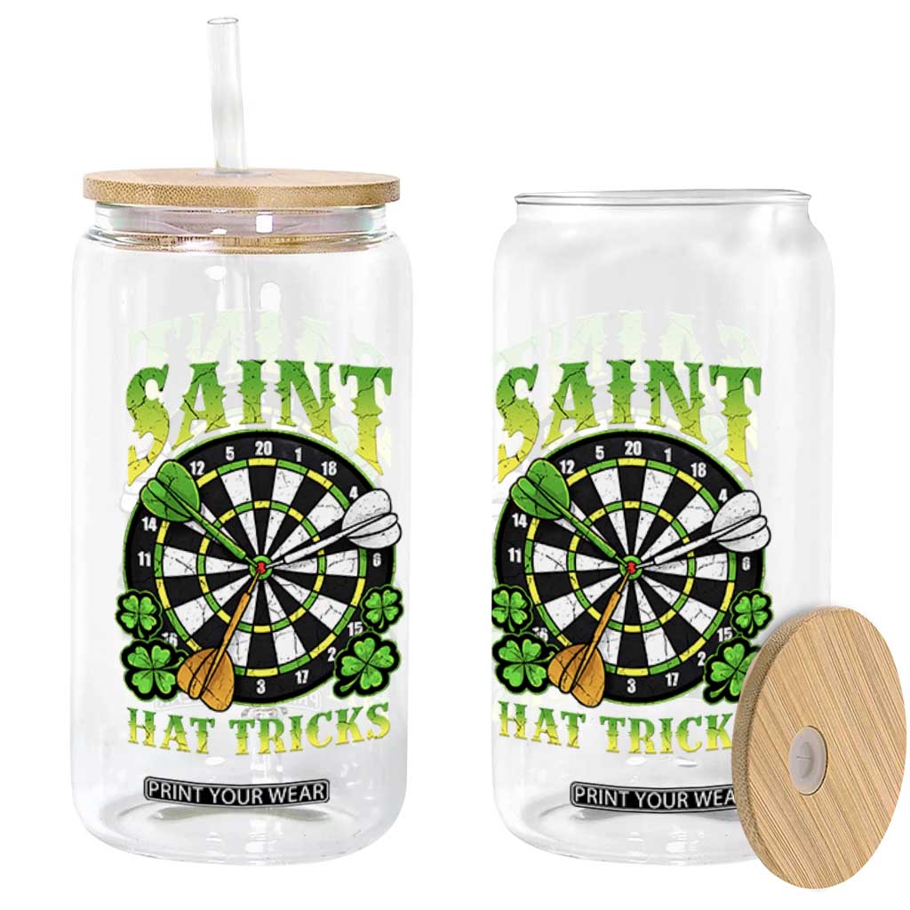 Funny Darts St Patricks Day Gift Glass Can Saint Hat Tricks TS12 Print Your Wear