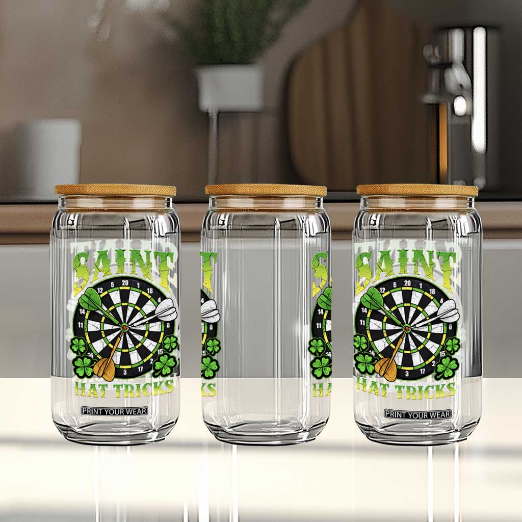 Funny Darts St Patricks Day Gift Glass Can Saint Hat Tricks TS12 Print Your Wear