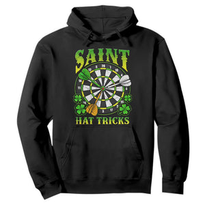 Funny Darts St Patricks Day Gift Hoodie Saint Hat Tricks TS12 Black Print Your Wear