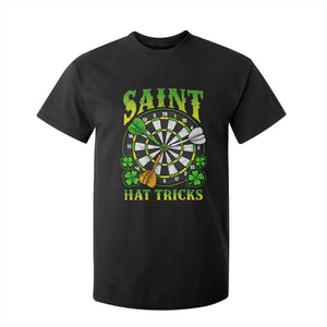 Funny Darts St Patricks Day Gift T Shirt For Kid Saint Hat Tricks TS12 Black Print Your Wear