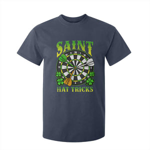 Funny Darts St Patricks Day Gift T Shirt For Kid Saint Hat Tricks TS12 Navy Print Your Wear