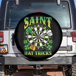 Funny Darts St Patricks Day Gift Spare Tire Cover Saint Hat Tricks TS12 No hole Black Print Your Wear