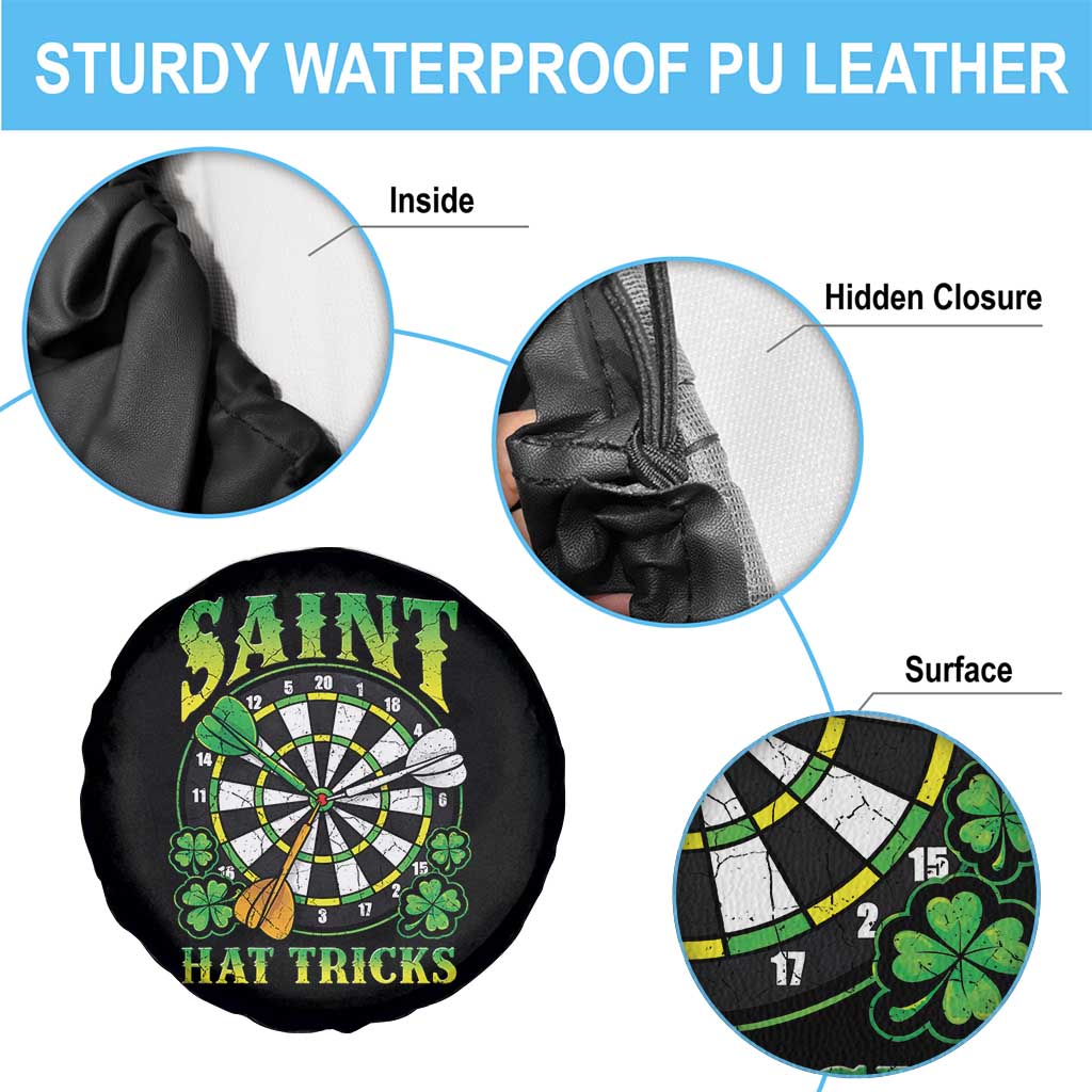 Funny Darts St Patricks Day Gift Spare Tire Cover Saint Hat Tricks TS12 Print Your Wear