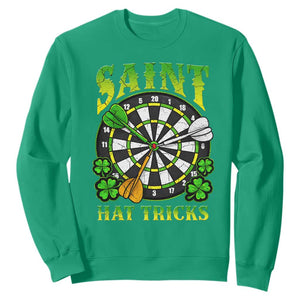 Funny Darts St Patricks Day Gift Sweatshirt Saint Hat Tricks TS12 Irish Green Print Your Wear