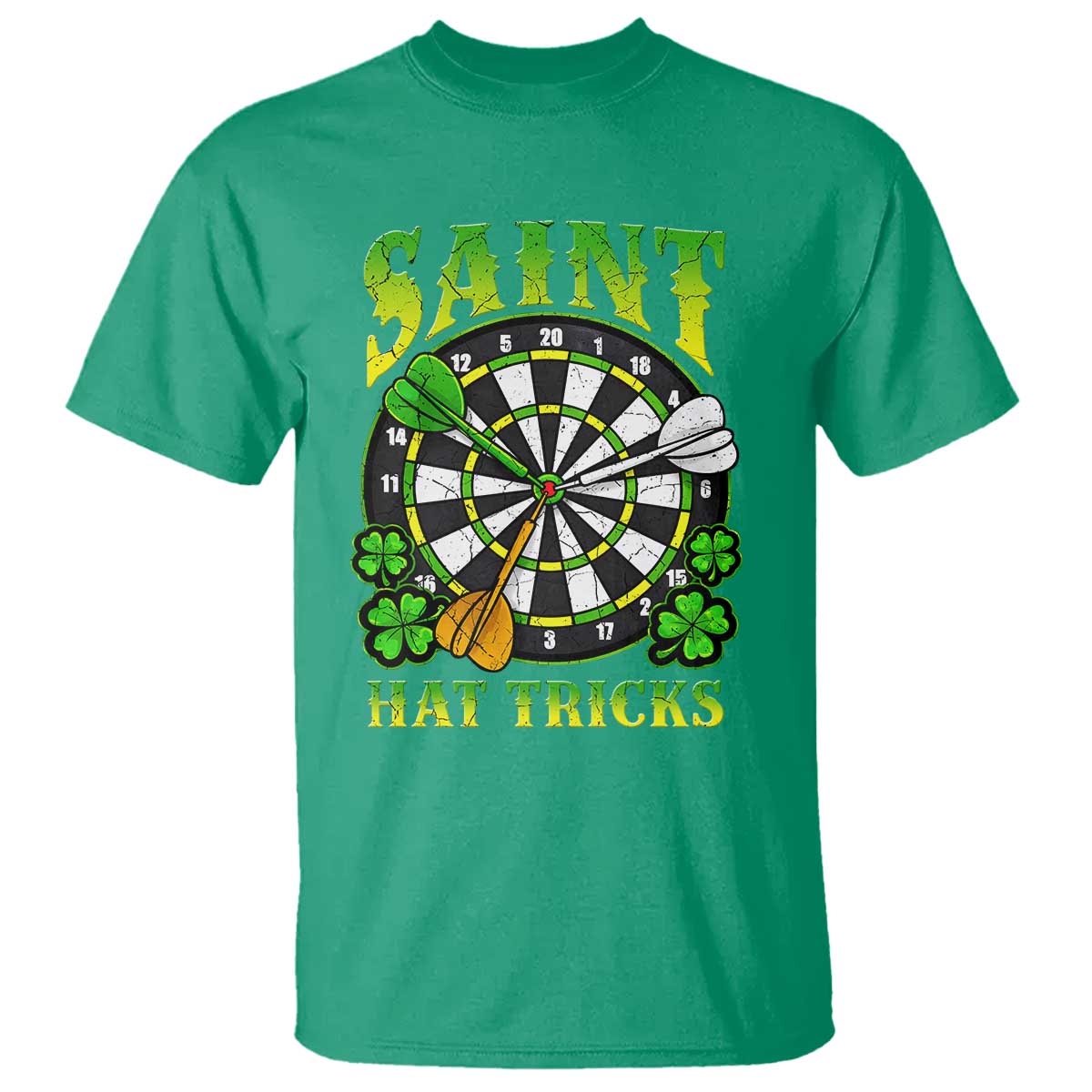 Funny Darts St Patricks Day Gift T Shirt Saint Hat Tricks TS12 Irish Green Print Your Wear