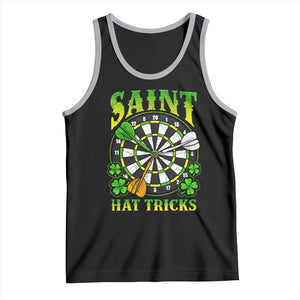 Funny Darts St Patricks Day Gift Tank Top Saint Hat Tricks TS12 Black Athletic Heather Print Your Wear