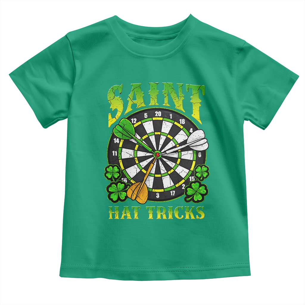 Funny Darts St Patricks Day Gift Toddler T Shirt Saint Hat Tricks TS12 Irish Green Print Your Wear